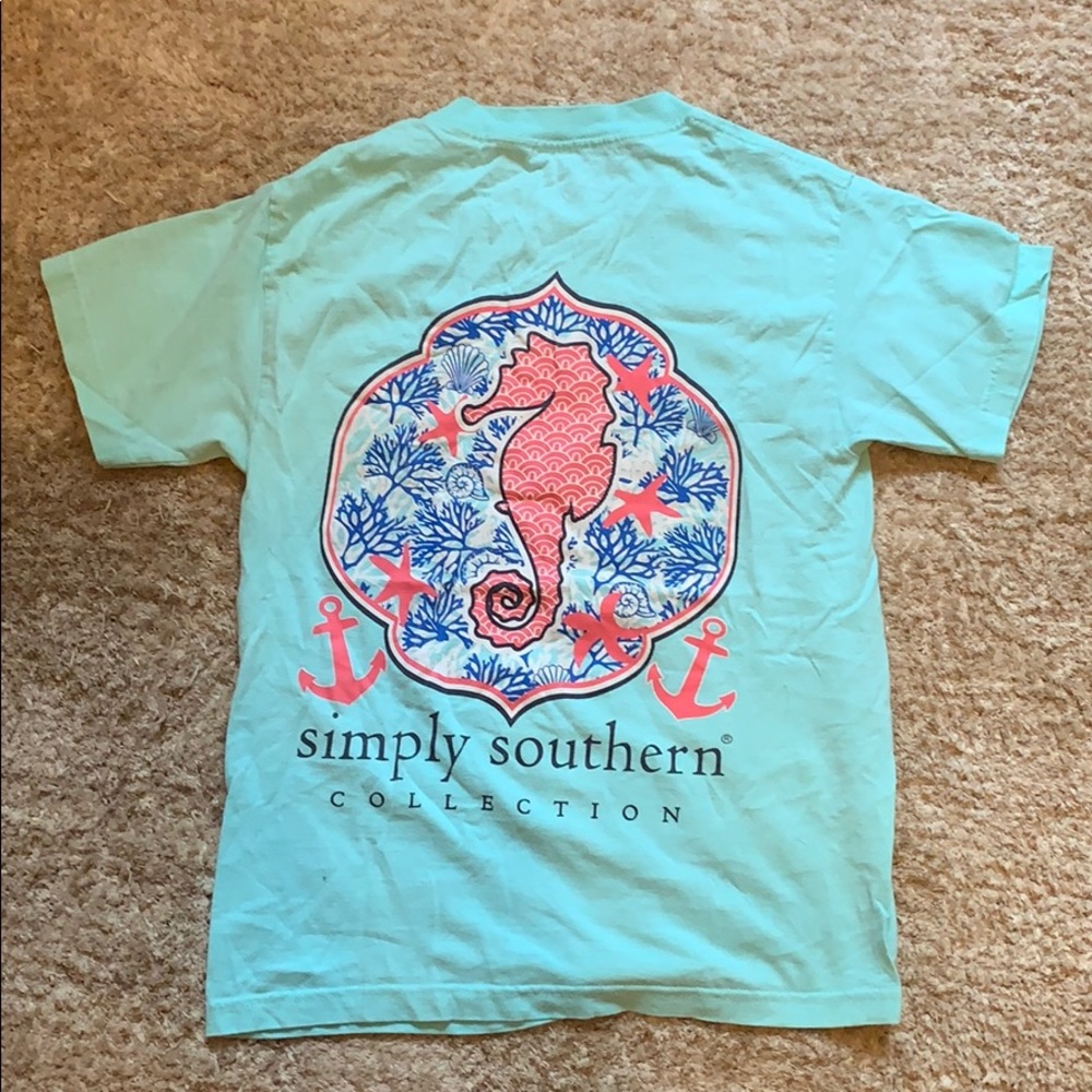 Teal Simply Southern T-shirt